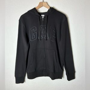 GAP Logo Black Zip Up Hoodie